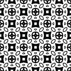 seamless pattern.Simple stylish abstract geometric background. Monochrome image. Black and white color. Design for decor, prints, textile.Design element for prints. 