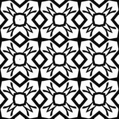 seamless pattern.Simple stylish abstract geometric background. Monochrome image. Black and white color. Design for decor, prints, textile.Design element for prints. 