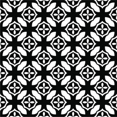 seamless pattern.Simple stylish abstract geometric background. Monochrome image. Black and white color. Design for decor, prints, textile.Design element for prints. 