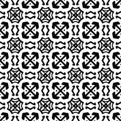 seamless pattern.Simple stylish abstract geometric background. Monochrome image. Black and white color. Design for decor, prints, textile.Design element for prints. 