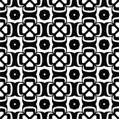 seamless pattern.Simple stylish abstract geometric background. Monochrome image. Black and white color. Design for decor, prints, textile.Design element for prints. 