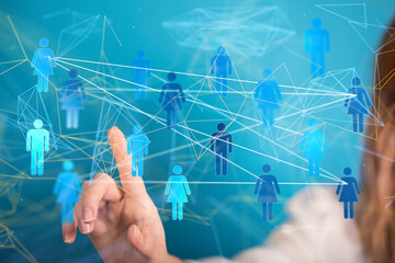 conference Digital Network and data concept 3d