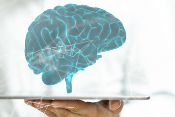medical on hospital background, medical technology network concept