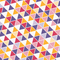 Abstract triangles pattern background. Triangular geometric texture. Triangles colorful seamless vector design
