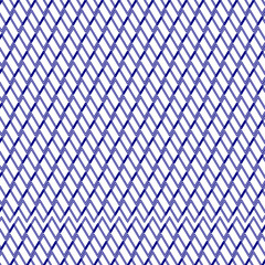 Fototapeta premium Geometric abstract pattern. Blue texture seamless design. Geometric vector modern minimalist wallpaper. Abstract figures and zigzag lines seamless background