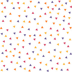 Abstract triangles background wallpaper. Yellow, red and blue triangular patterns. Square banner geometric design
