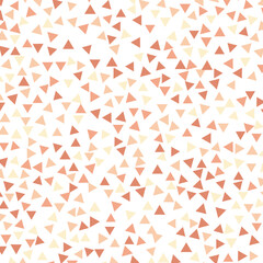 Abstract triangles pattern background. Triangular salmon red and pink design. Minimalist abstract wallpaper