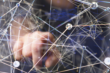 conference Digital Network and data concept 3d