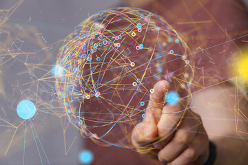 conference Digital Network and data concept 3d