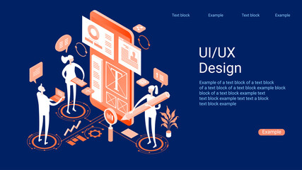 UX / UI design  concept banner