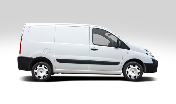 Fiat Scudo van side view isolated on white background, 24 November 2015, Thessaloniki, Greece
