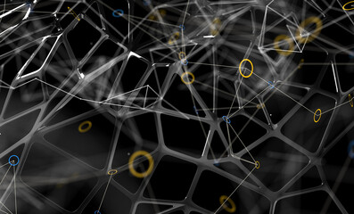 conference Digital Network and data concept 3d