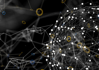conference Digital Network and data concept 3d