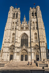 Fototapeta na wymiar Cathedral of St. Michael and St. Gundula, Brüssel