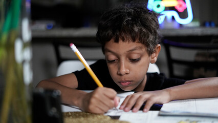 Child doing Homework