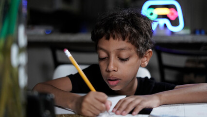 Child doing Homework