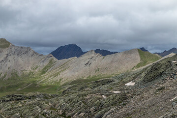 Le Grand Queyras , paysage du Queyras en été , hautes-Alpes , France