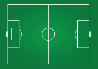 Soccer field drawing. vector illustration