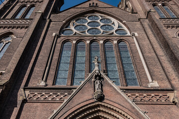 Maria van Jessekerk (1875 - 1882) - Neo-Gothic parish Roman Catholic Church in Delft. Originally this church was dedicated to Saint Joseph. Delft, the Netherlands. 