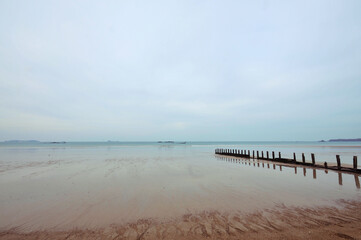 Fototapeta premium Saint-Malo plage beach brise lame
