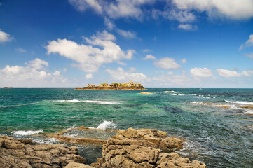 Vue mer Saint-Malo rochers