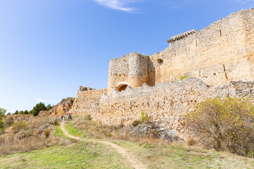 Fototapeta na wymiar medieval castle of Ucero, province of Soria, Castile and Leon, Spain
