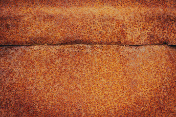 Texture of rusty metal. Old garage. Grunge metal texture.