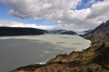 Fototapeta na wymiar The glacier Grey, Torres del Paine National Park, Chile.