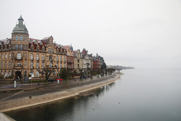Obraz premium The embankment in Constance on Bodensee lake, Germany