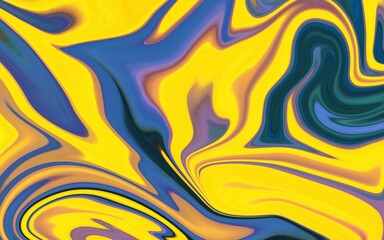 Hand Painted Background With Mixed Liquid Paints. Abstract Fluid Acrylic Painting. Marbled Colorful Abstract Background. Liquid Marble Pattern.
