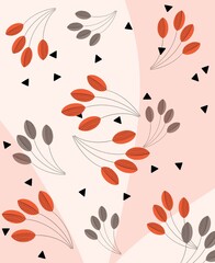 illustration of an alarm clock with a green branch