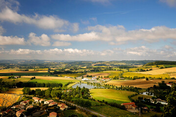Lautrec village panorama paysage