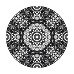 Hand drawn mandala. decoration in ethnic oriental  doodle ornament.