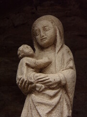 Sculpture of Virgin Mary and Christ Child