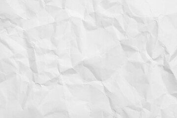 White crumpled paper texture background...