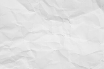 White crumpled paper texture background...