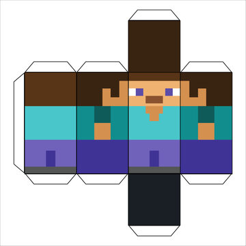 Papercraft Steve Minecraft