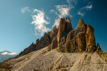 Fototapeta premium The Three Peaks ( Tre Cime di Lavaredo) in the Dolomites, South Tyrol, Italy