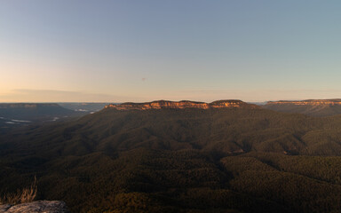 Beautiful scenery from Sublime Point lookout, Leura, Australia.