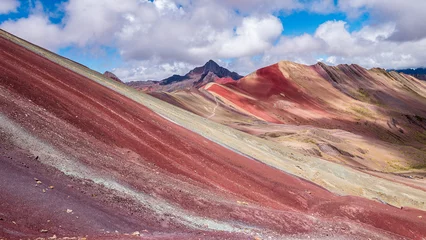 Crédence de cuisine en verre imprimé Vinicunca Vinicunca or Rainbow Mountain, Peru