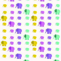pattern with elephants