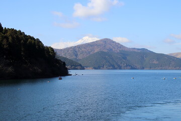 Naklejka premium 芦ノ湖風景