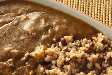 酵素玄米カレーのアップ