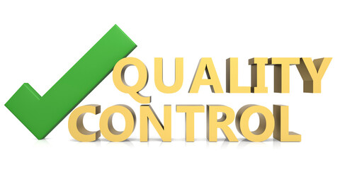 Quality control with green check mark