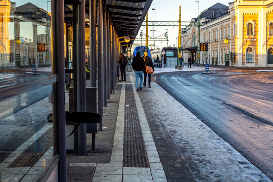 Trainstation In Kristianstad, Sweden