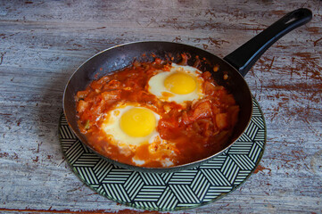 delicious shakshuka on the table
