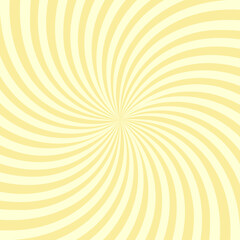 Obraz premium Sun rays Retro vintage style on yellow background. Vector