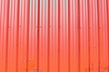 Red Metal Wall