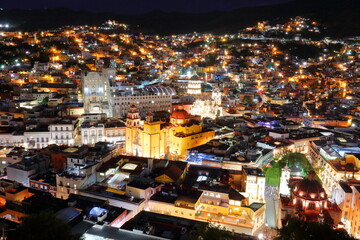 Fototapeta premium Night view in Guanajuato, Mexico