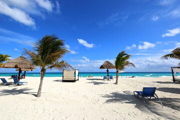 Beautiful beach in Cancun, Mexico